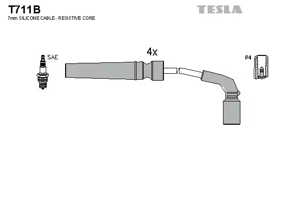 Комплект электропроводки TESLA T711B