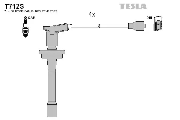 Комплект электропроводки TESLA T712S