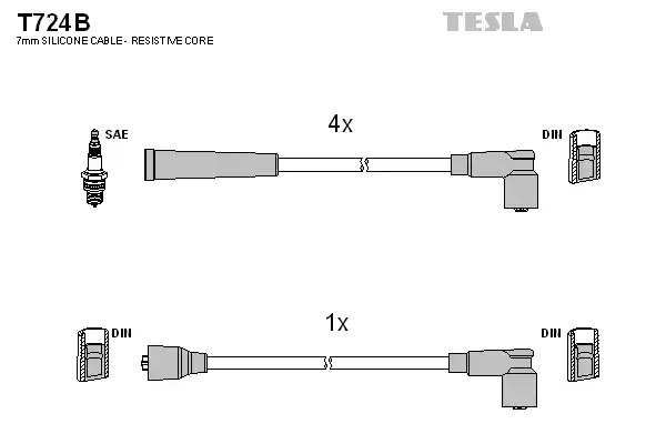 Комплект электропроводки TESLA T724B