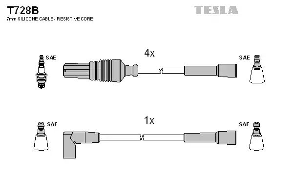 Комплект электропроводки TESLA T728B