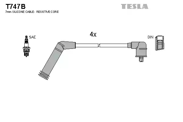 Комплект электропроводки TESLA T747B