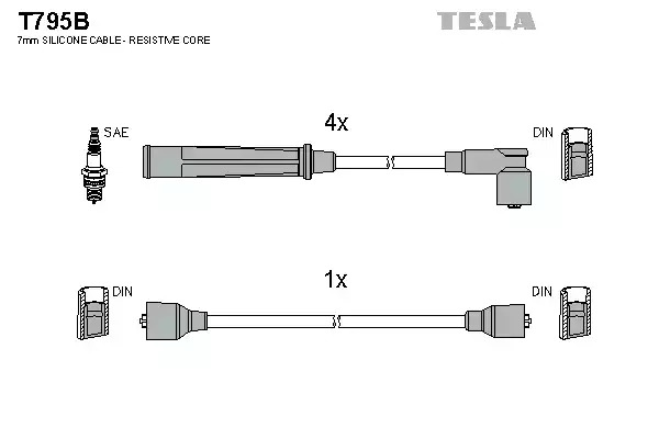 Комплект электропроводки TESLA T795B