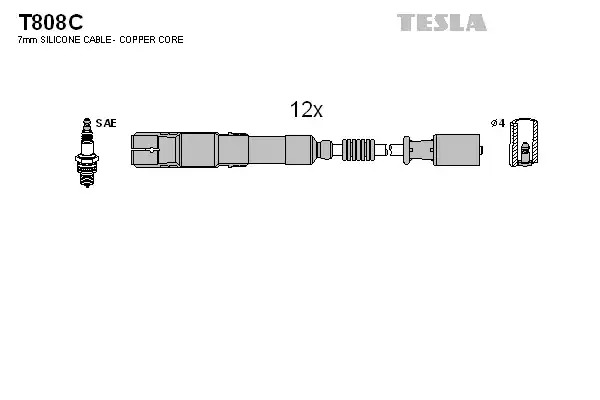 Комплект электропроводки TESLA T808C