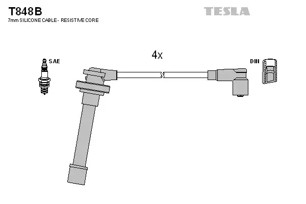 Комплект электропроводки TESLA T848B