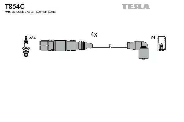 Комплект электропроводки TESLA T854C