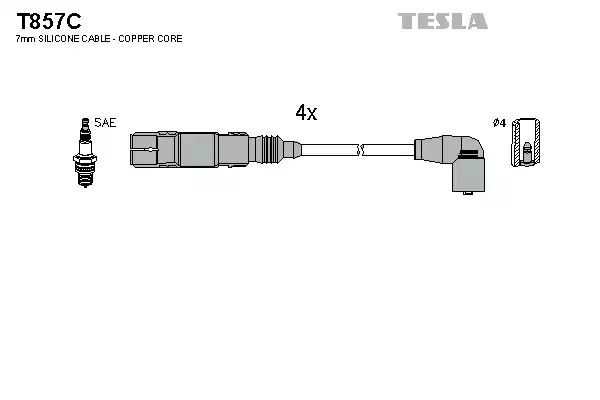 Комплект электропроводки TESLA T857C