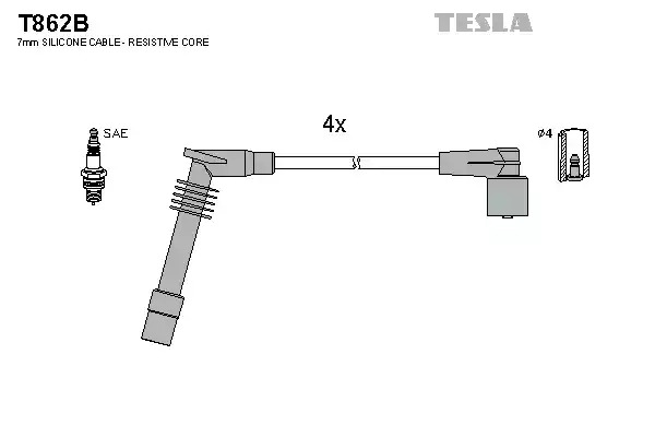 Комплект электропроводки TESLA T862B