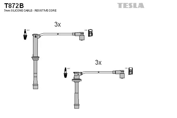 Комплект электропроводки TESLA T872B