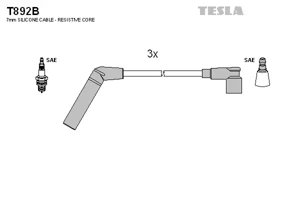 Комплект электропроводки TESLA T892B
