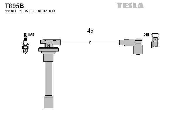 Комплект электропроводки TESLA T895B