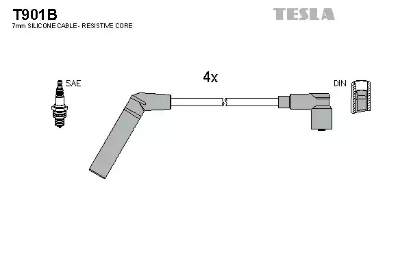Комплект электропроводки TESLA T901B