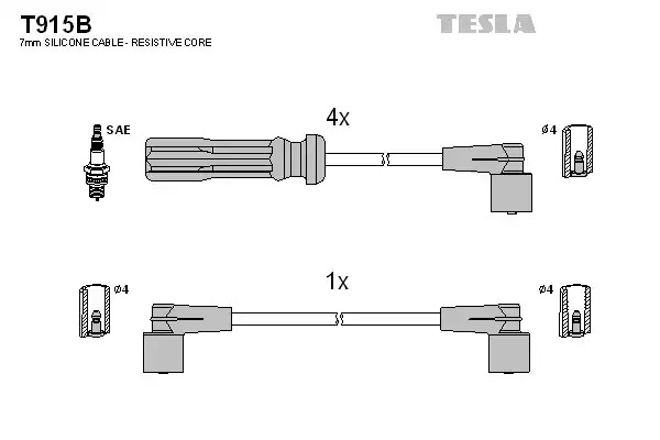 Комплект электропроводки TESLA T915B