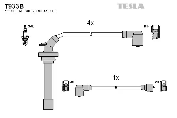 Комплект электропроводки TESLA T933B