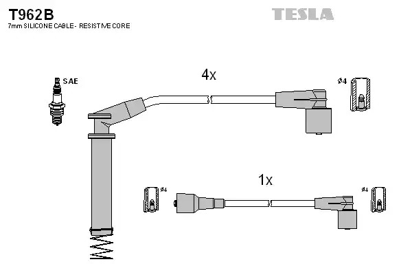Комплект электропроводки TESLA T962B