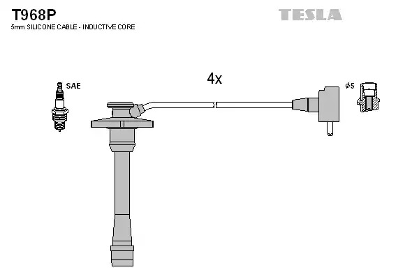 Комплект электропроводки TESLA T968P
