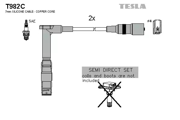 Комплект электропроводки TESLA T982C