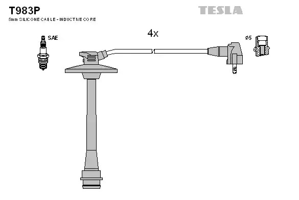 Комплект электропроводки TESLA T983P