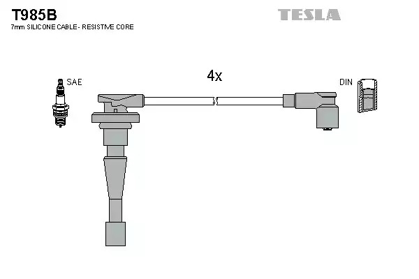 Комплект электропроводки TESLA T985B