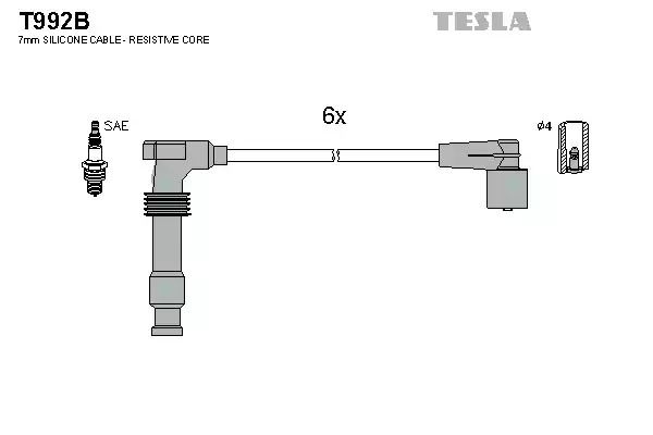 Комплект электропроводки TESLA T992B