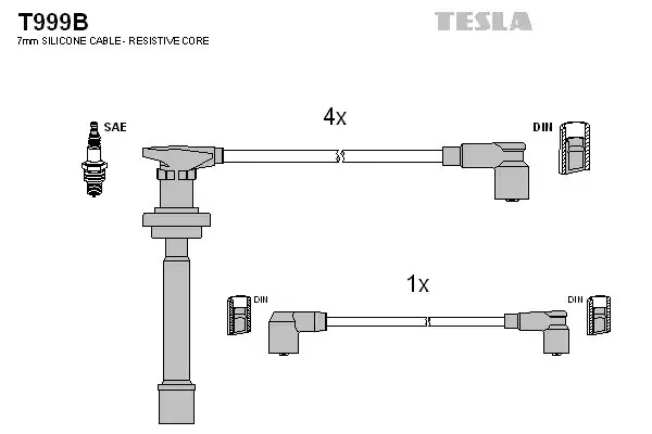 Комплект электропроводки TESLA T999B