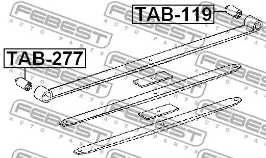 Втулка FEBEST TAB-119