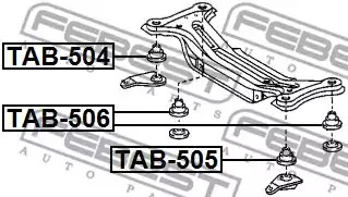 Подвеска FEBEST TAB-504