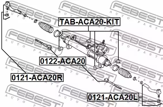 Подвеска FEBEST TAB-ACA20-KIT