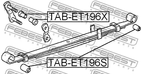 Втулка FEBEST TAB-ET196S