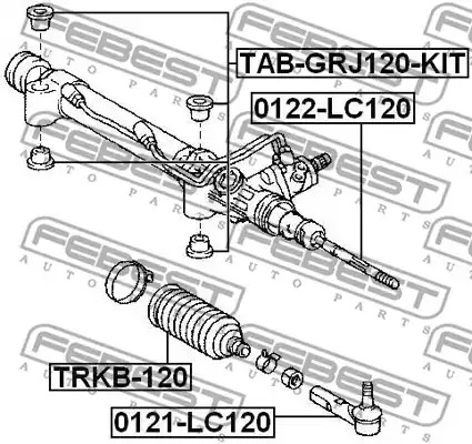 Подвеска FEBEST TAB-GRJ120-KIT