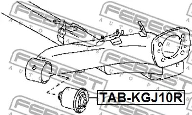 Подвеска FEBEST TAB-KGJ10R