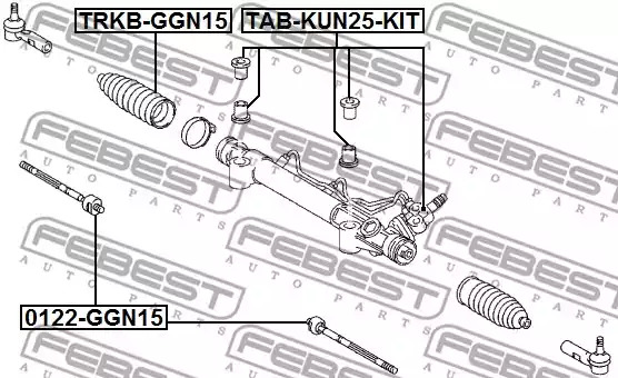 Подвеска FEBEST TAB-KUN25-KIT