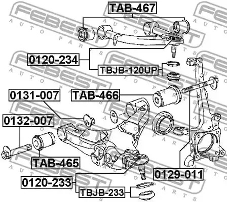 Ремкомплект FEBEST TBJB-233