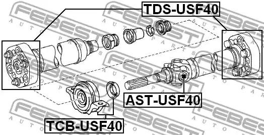 Подшипник FEBEST TCB-USF40