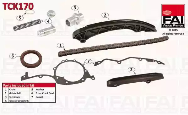 Комплект цепи привода распредвала FAI AutoParts TCK170