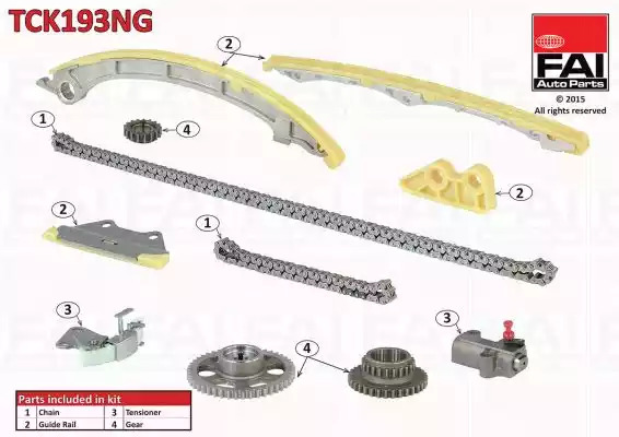 Комплект цепи привода распредвала FAI AutoParts TCK193NG