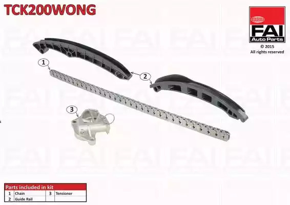 Комплект цепи привода распредвала FAI AutoParts TCK200WONG