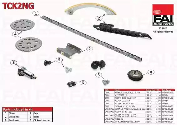 Комплект цепи привода распредвала FAI AutoParts TCK2NG