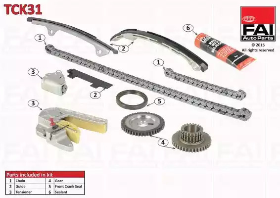 Комплект цепи привода распредвала FAI AutoParts TCK31