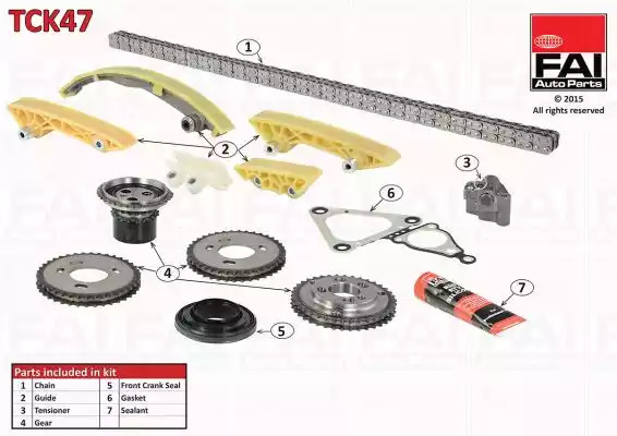 Комплект цепи привода распредвала FAI AutoParts TCK47