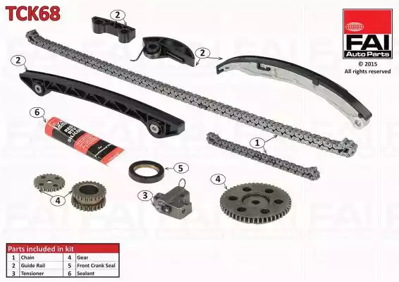 Комплект цепи привода распредвала FAI AutoParts TCK68