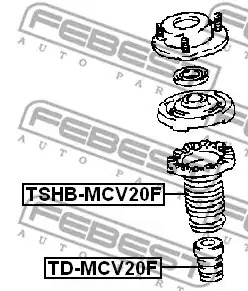 Амортизатор FEBEST TD-MCV20F