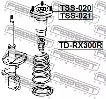 Амортизатор FEBEST TD-RX300R