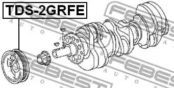 Ременный шкив FEBEST TDS-2GRFE