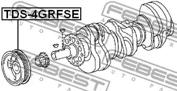 Ременный шкив FEBEST TDS-4GRFSE