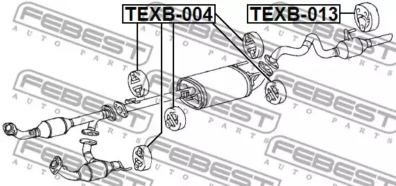 Монтажный комплект FEBEST TEXB-004