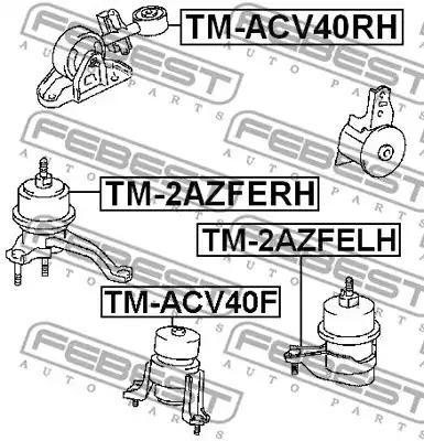 Подвеска FEBEST TM-ACV40F