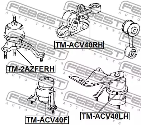 Подвеска FEBEST TM-ACV40LH