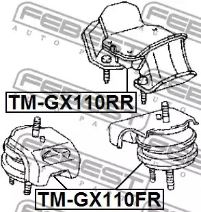 Подвеска FEBEST TM-GX110RR