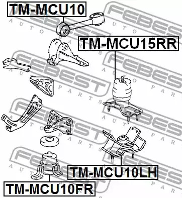 Подвеска FEBEST TM-MCU10LH