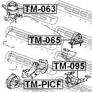 Подвеска FEBEST TM-PICF